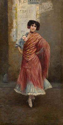 Joven con mantón