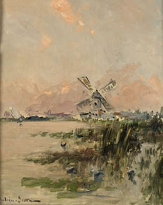 Paisaje con molino by Andreu Serra - Auction record, sale price, and art valuation. Compare with similar artists and explore comparable artworks.