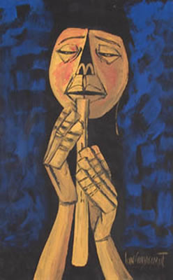 "Flauta andina" by Ivan Guayasamin Trujillo - Auction record, sale price, and art valuation. Compare with similar artists and explore comparable artworks.