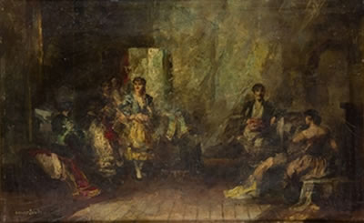 "Interior de teatro" by Joan Camo Sentis - Auction record, sale price, and art valuation. Compare with similar artists and explore comparable artworks.