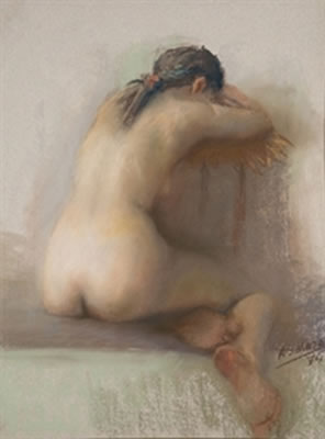 "Desnudo de espaldas", 1974