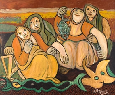 "Peces en el río" by Francisco Mateos Gonzalez - Auction record, sale price, and art valuation. Compare with similar artists and explore comparable artworks.