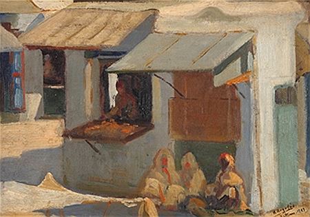 Escena de mercado