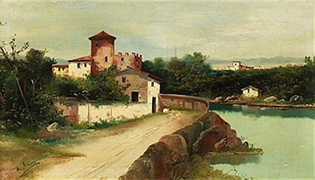 Paisaje con torreón