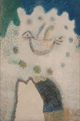 Oiseau devant la soleil