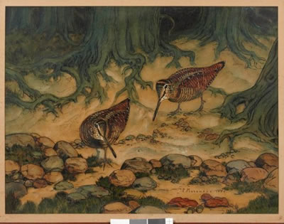 Sample artwork by Paul Marcueys (1877 - 1952), known for landscape, animal in landscape painting - View similar artists and auction records