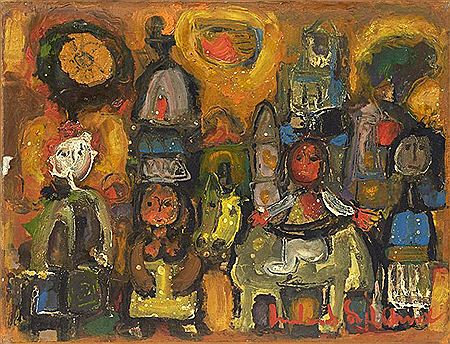 Sample artwork by Louis Marchand Des Raux (1902 - 2000), known for painting - View similar artists and auction records