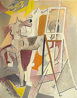 L'atelier du peintre-sculpteur