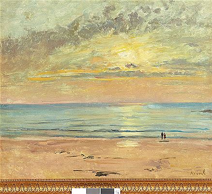 Coucher de soleil en bord de mer