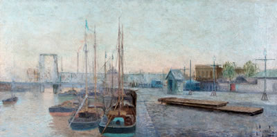 LA RIBERA DE LA BOCA DEL RIACHUELO by Justo Maximo Lynch - Auction record, sale price, and art valuation. Compare with similar artists and explore comparable artworks.