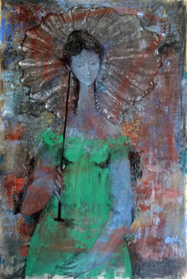 MUJER CON SOMBRILLA