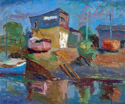 Sample artwork by Americo Spoletini (1913 - 1995), known for painting - View similar artists and auction records