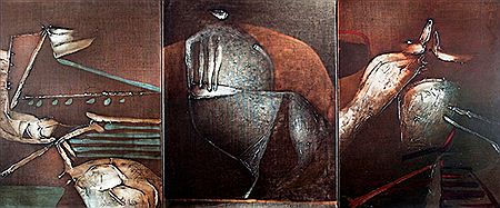"SIN TITULO (TRIPTICO)" by Victor Chab - Auction record, sale price, and art valuation. Compare with similar artists and explore comparable artworks.