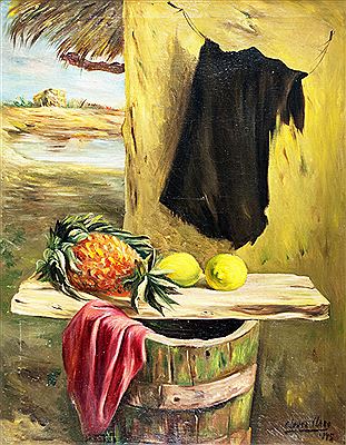 Sample artwork by Cesar Lopez Claro (1912 - 2005), known for painting - View similar artists and auction records