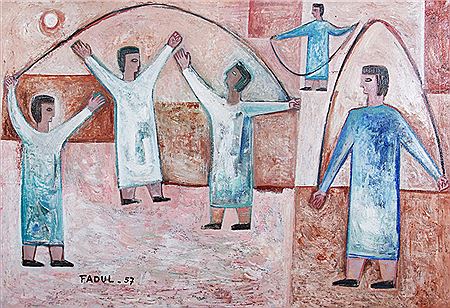Sample artwork by Angel Fadul (1929 - 1988), known for painting - View similar artists and auction records