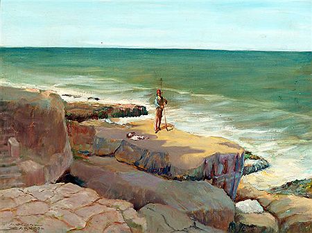 PESCANDO EN PLAYA CHICA" by Manuel Vidal Barros - Auction record, sale price, and art valuation. Compare with similar artists and explore comparable artworks.