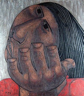 Sample artwork by Juana Elena Diz (Born 1925/28), known for painting, engraving, ceramics - View similar artists and auction records
