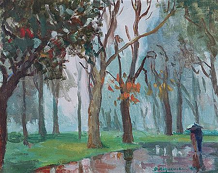 "LLUVIA EN EL PARQUE" - "EL PARQUE".