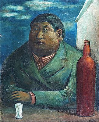 "SEÑOR ACODADO EN LA MESA"