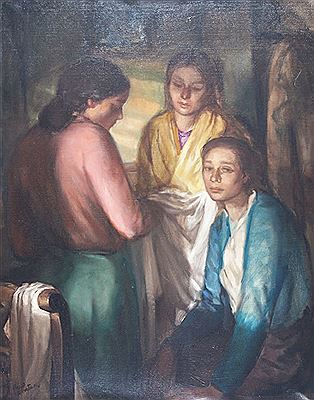 TRES CHICAS by Francisco Carretero - Auction record, sale price, and art valuation. Compare with similar artists and explore comparable artworks.