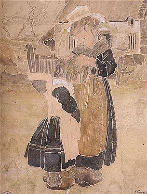 "La toilette des petites bretonnes"