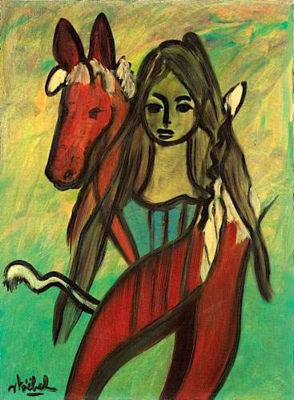 FIGURASYNTHESE, JEUNE FILLE AU CHEVAL
