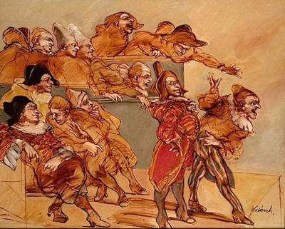PERSONNAGES DE LA COMEDIA DEL ARTE by Claude Weisbuch - Auction record, sale price, and art valuation. Compare with similar artists and explore comparable artworks.