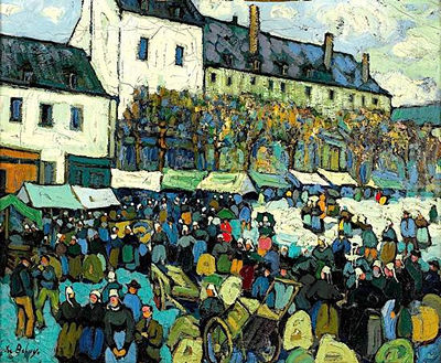 SCENE DE MARCHE EN BRETAGNE
