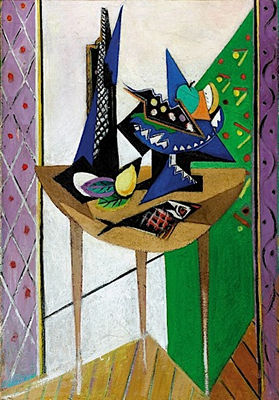 NATURE MORTE AU GUERIDON ET COMPOTIER