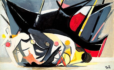 Sample artwork by Edouard Pignon (1905 - 1993), known for social commentary modernist painting, lithography - View similar artists and auction records