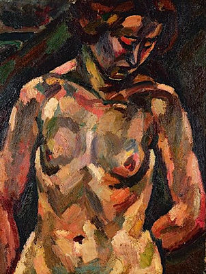ETUDE DE FEMME BRAS DANS LE DOS