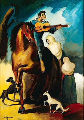 LE CAVALIER GUITARISTE OU LA CHANSON D'AMOUR