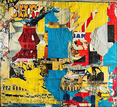 QUAI DES CELESTINS, 20 mars 1965 by Jacques Villegle - Auction record, sale price, and art valuation. Compare with similar artists and explore comparable artworks.