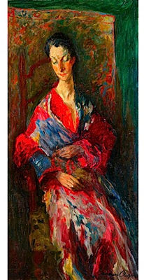 ELEGANTE A LA ROBE ROUGE, 1937