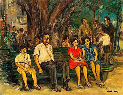 SCENE ANIMEE A PERECINA, BESSARABIE, CIRCA 1945 by Isaac Antcher - Auction record, sale price, and art valuation. Compare with similar artists and explore comparable artworks.