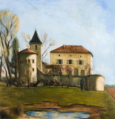 LE CHATEAU DE SAINT-BERNARD, AIN, 1935