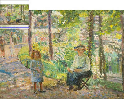 MERE ET ENFANTS AU JARDIN PUBLIC