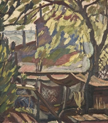 SOUS L'ARBRE DANS LE JARDIN (RUE DU PRE-SAINT-GERVAIS)