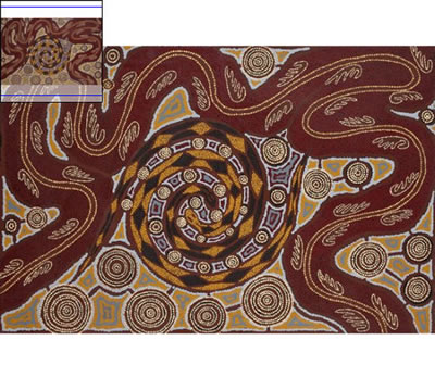 LE REVE DU SERPENT ET DU GOANNA / SNAKE AND GOANNA DREAMING