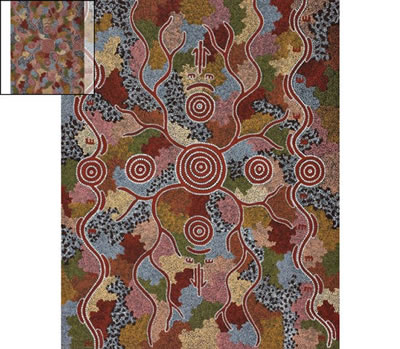 LE REVE DU KANGOUROU ET DE L'IGNAME / YAM AND KANGAROO DREAMING