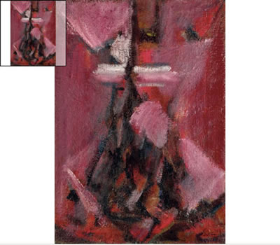 COMPOSITION VIOLET-ROSE