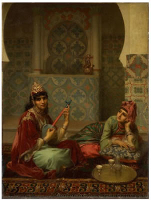 LE CAFE, INTERIEUR ARABE A TLEMCEN by Gaston Casimir Saint-Pierre - Auction record, sale price, and art valuation. Compare with similar artists and explore comparable artworks.