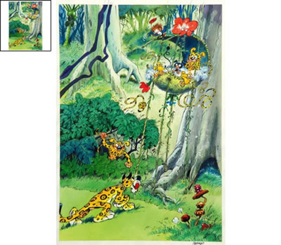 Sample artwork by Luc Collin Batem (Born 1960), known for comics book and newspaper caricature artist - View similar artists and auction records