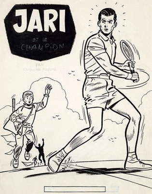 Sample artwork by Raymond Reding (1920 - 1999), known for comics - View similar artists and auction records