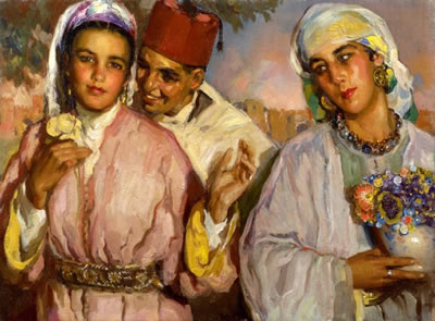Sample artwork by Jose Herrerilla Cruz Herrera (1890 - 1972), known for genre and landscape painting - View similar artists and auction records
