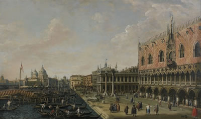 Vue de la Piazetta et du Palais des Doges vers la Salute et Le Pont du Rialto du côté sud by William James - Auction record, sale price, and art valuation. Compare with similar artists and explore comparable artworks.