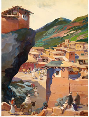 Vue d'une Kasbah au Maroc