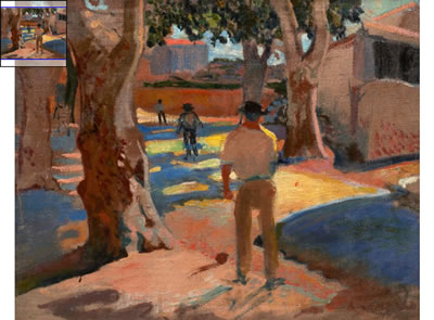 Les joueurs de pétanque