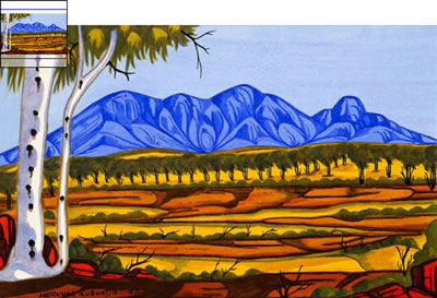 MONT MC DONNELL / WESTERN MC DONNELL RANGES by Mervyn Rubuntja - Auction record, sale price, and art valuation. Compare with similar artists and explore comparable artworks.