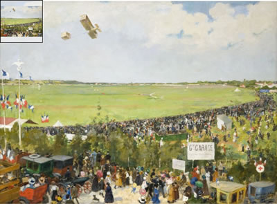 Vol durant la "Quinzaine d'Octobre"; Port-Aviation, 14 octobre 1909